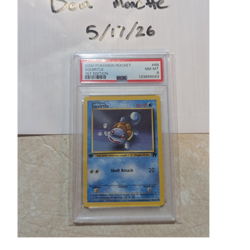 Pokemon TCG Team Rocket Squirtle 1st Edition 68/82 English 2000 PSA 8 - Image 1
