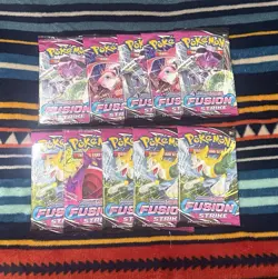 Pokemon TCG Fusion Strike 10 Booster Packs - Image 1