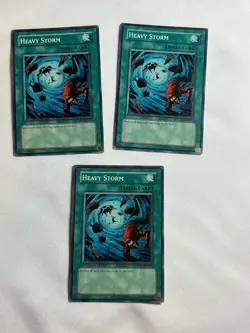 Yugioh Heavy Storm Playset #1 Lot Of 3 YSD-EN027 YSDS-EN024 Common HP-NM - Image 1