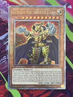 Yugioh Eldlich the Golden Lord RA01-EN019 Quarter Century Secret Rare NM - Image 1