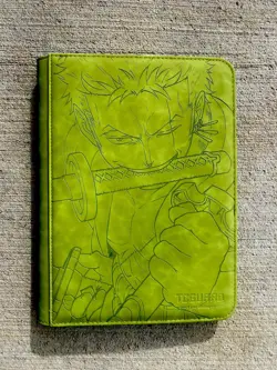One Piece Roronoa Zoro Laser Engraved Binder/ Made To Order! - Image 1