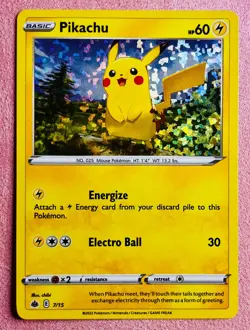 Pikachu 7/15 Holo | McDonald's Promos 2022 | 2022 Pokemon TCG Card | NM - Image 1