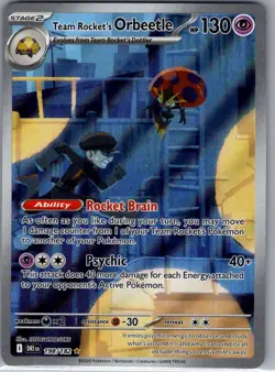 Team Rocket's Orbeetle 198/182 SV10: Destined Rivals - Pokemon Card - NM - Image 1