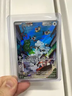 Pokemon TCG Chatot Card SV05: Temporal Forces, Illustration Rare, Card 181/162 - Image 1