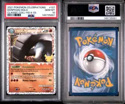 Donphan Celebrations Classic Collection Holo Card 107/123 PSA 10 - Image 1