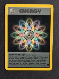 Rainbow Energy 80/82 Team Rocket Pokemon Card Near Mint - Image 1