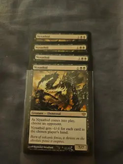 4 X MTG Nyxathid Conflux 49/145 Foil Rare - Image 1