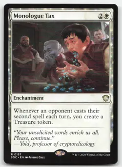 Monologue Tax 157 SOC Commander: Secrets of Strixhaven Magic MTG NM - Image 1