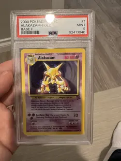 Pokemon Alakazam Base Set 2 Holo Rare #1 PSA 9 Mint - Image 5