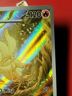 Ninetales Illustration Rare Pokemon Card Obsidian Flames #199/197 2023 Nintendo - Image 3