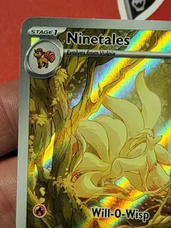 Ninetales Illustration Rare Pokemon Card Obsidian Flames #199/197 2023 Nintendo - Image 4