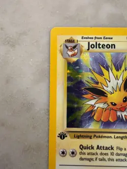 Jolteon 4/64 Jungle Set Holo Rare 1st Edition Pokemon Card WOTC 1999 - Image 2