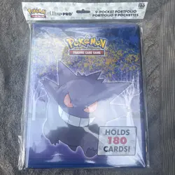 Pokemon Gengar 9 pocket card portfolio - New Gallery Series Haunted Hollow NEW - Image 1