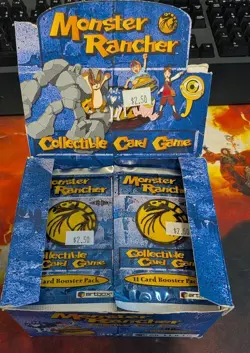 Monster Rancher Collectible Card Game CCG Partial Box - 31 Sealed Booster Packs - Image 1