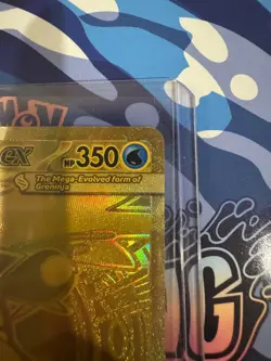 Pokemon Mega Greninja EX 122/86 Chaos Rising Mega Hyper Rare Gold Card - Image 2