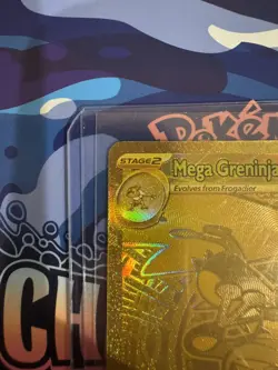 Pokemon Mega Greninja EX 122/86 Chaos Rising Mega Hyper Rare Gold Card - Image 3