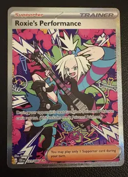 Roxie’s Performance SIR 121/086 Chaos Rising Pokemon Card - Image 1