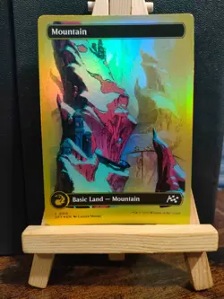 Mountain 0515 First-Place FOIL - Gold Full Art - Aetherdrift- NM (see pics) MTG - Image 1
