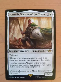 MTG Boromir Warden of the Tower LTR 0004 Regular Rare Non Foil - Image 1