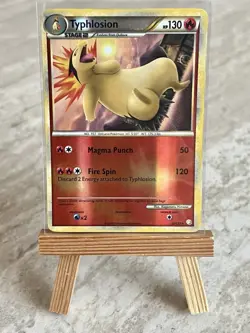 Pokemon TCG Typhlosion 32/123 Heartgold Soulsilver Reverse Holo (English) - MP - Image 1
