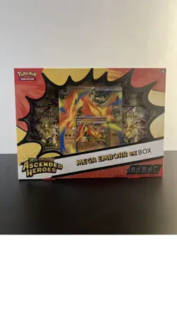 Pokemon TCG Mega Evolution Ascended Heroes Mega Emboar Ex Box Sealed - Image 3