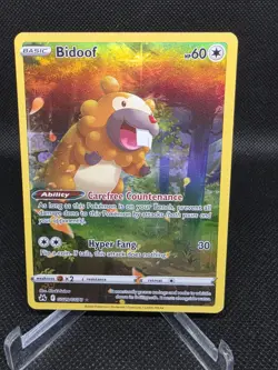 Bidoof GG29/GG70 SWSH: Crown Zenith: Galarian Gallery Holo - Pokemon TCG - Image 1