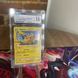✨✨ CGC 10 Pikachu General Mills Holo Pokemon Black StarPromo SWSH039 - Image 1