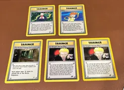 Pokemon Gym Heroes/Challenge Trainer Rare Non Holo Lot x5 - Image 1