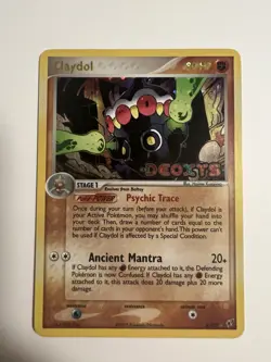 Pokemon TCG - Claydol 5/107 EX Deoxys (2005) - Holo Rare with Stamp - NM - Image 1