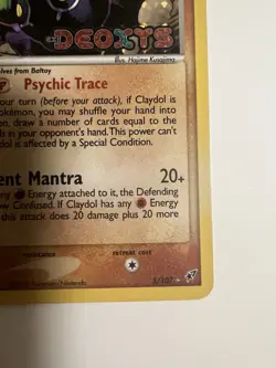 Pokemon TCG - Claydol 5/107 EX Deoxys (2005) - Holo Rare with Stamp - NM - Image 3