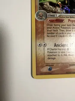 Pokemon TCG - Claydol 5/107 EX Deoxys (2005) - Holo Rare with Stamp - NM - Image 4