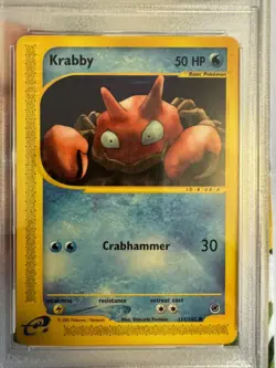 2002 Pokemon - Krabby - Non-Holo E Reader - Expedition 115/165 - PSA 9 Mint WOTC - Image 3