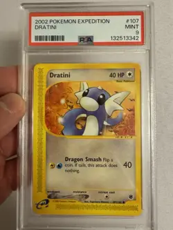 2002 Pokemon - Dratini Non-Holo Rare E Reader Expedition 107/165 PSA 9 MINT WOTC - Image 2