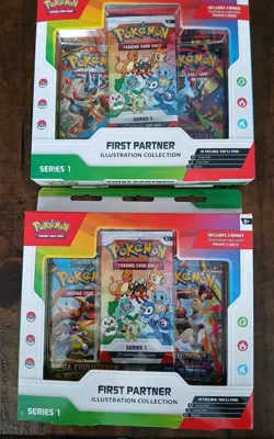 LOT of 2 - Pokemon TCG First Partner Illustration Collection Series 1 Box - Image 1