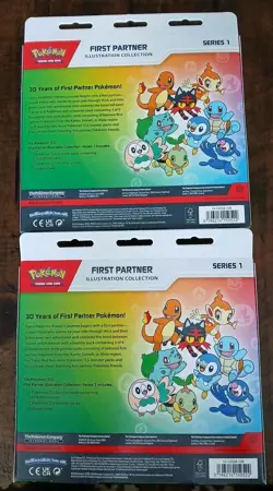 LOT of 2 - Pokemon TCG First Partner Illustration Collection Series 1 Box - Image 2