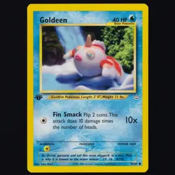 Goldeen 45/64 Neo Revelation 1st Ed Yuka Morii Pokemon TCG NM - Image 1