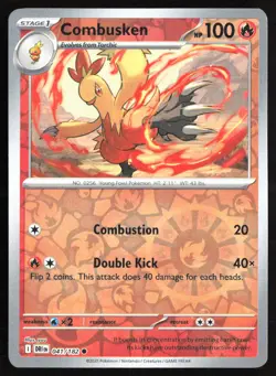 Pokemon TCG - Combusken Reverse Holo Common SV10: Destined Rivals 041/182 NM - Image 1