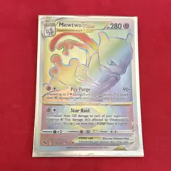 Pokemon TCG Mewtwo VSTAR 079/078 Pokemon GO Secret Rare Full Art Holo HP 280 - Image 1