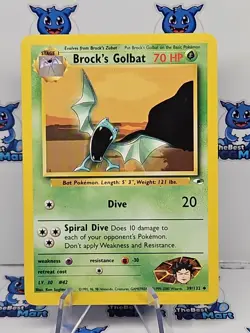 Pokemon Brock's Golbat Gym Heroes 39/132 LP - Image 1