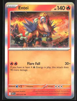 Pokemon TCG - Entei Holo Rare ME: Ascended Heroes 025/217 NM - Image 1