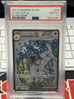 PSA 10 Gyarados ex 225/198 Ultra Rare SVI EN Pokemon Card 2023 Pack Fresh! - Image 1