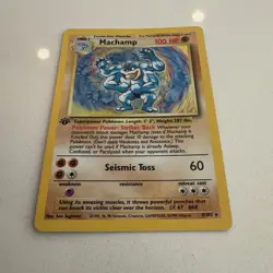 Pokemon TCG Machamp Holo 1st Edition Rare Card Base Set 8/102 - Image 3