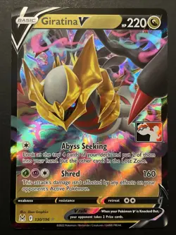 Giratina V 130/196 Prize Pack Series Cards Holo Promo NM Pokemon Card - Image 1