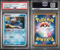 2005 POKEMON JAPANESE MIRAGE FOREST 022 LAPRAS-HOLO 1ST EDITION PSA 10 GEM MINT - Image 3
