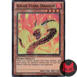 Yugioh Solar Flare Dragon LCYW-EN254 Super Rare 1st Edition LP - Image 1