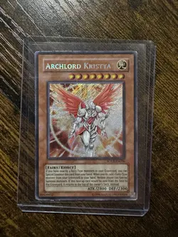 YuGiOh: Stardust Overdrive - Archlord Kristya Secret Holo Rare (Heavily Played) - Image 1