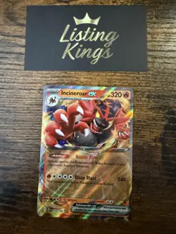 POKEMON INCINEROAR EX 034/162 DOUBLE RARE HOLOFOIL TEMPORAL FORCES NM CARD - Image 2