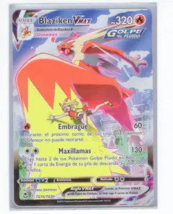 ~ESP~ SPANISH Blaziken VMax TG15 Silver Tempest Pokemon Card (G4) - Image 1