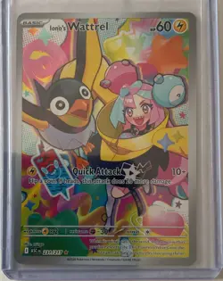 Pokemon TCG Iono's Kilowattrel 231/217 Sv09 Illustration Rare Holo Card - Image 1