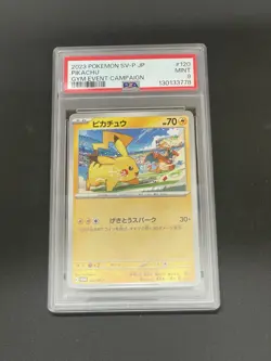 Pokemon TCG 2023 Pikachu 120/Sv-p Promo Gym Event Exclusive Card Japanese - Image 1